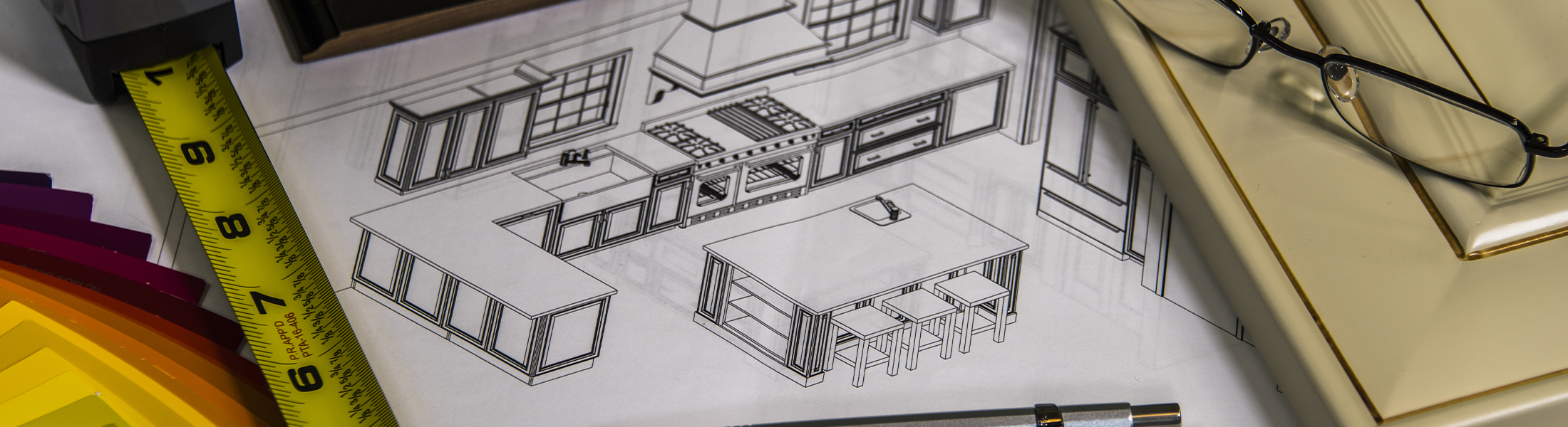 Blue prints for a kitchen remodel